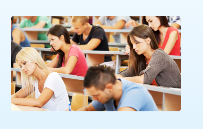 Students in classroom at Dou Institute